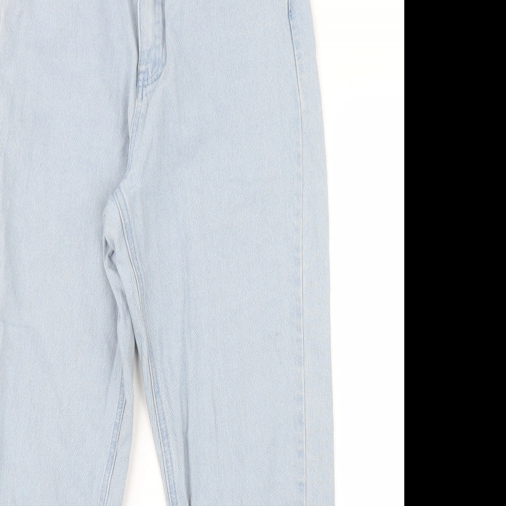 Missguided Womens Blue  Denim Straight Jeans Size 10 L27.5 in