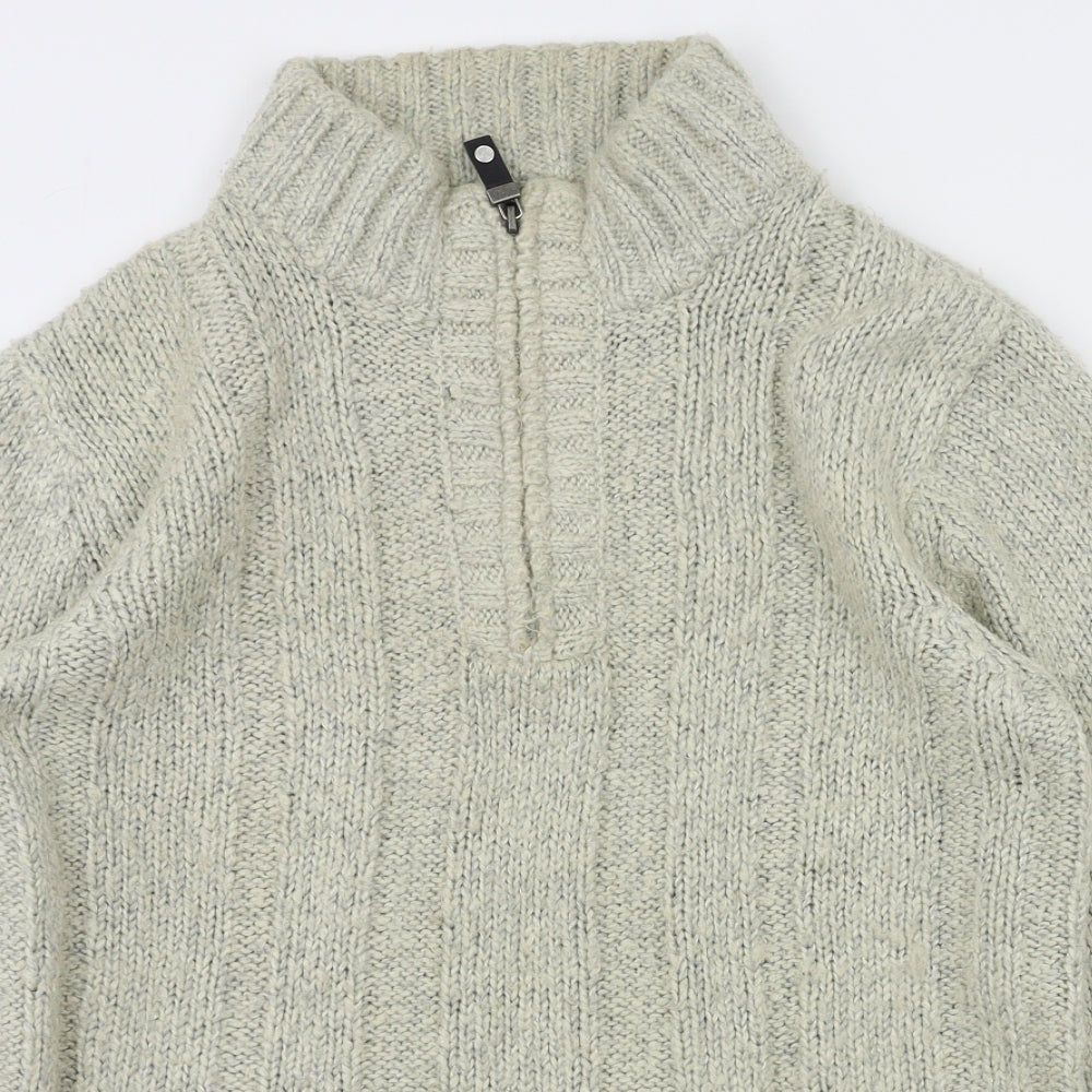 Easy Mens Beige   Pullover Sweatshirt Size S
