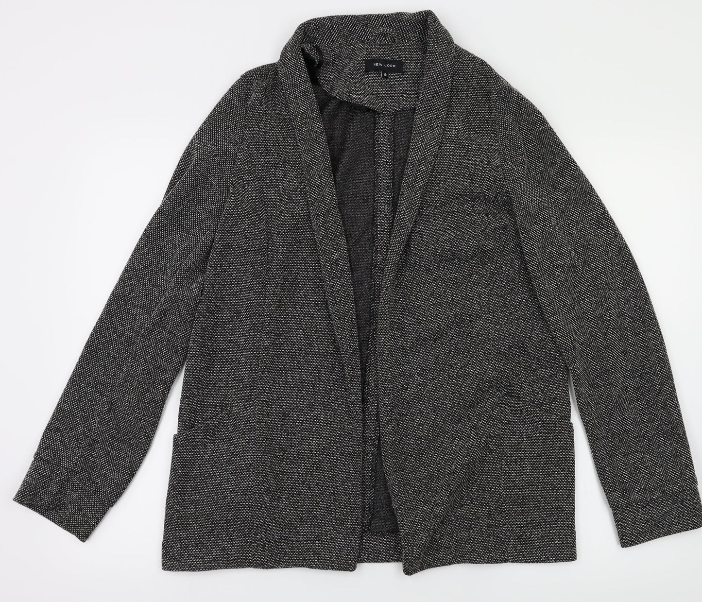 New Look Womens Grey   Jacket Suit Jacket Size 10