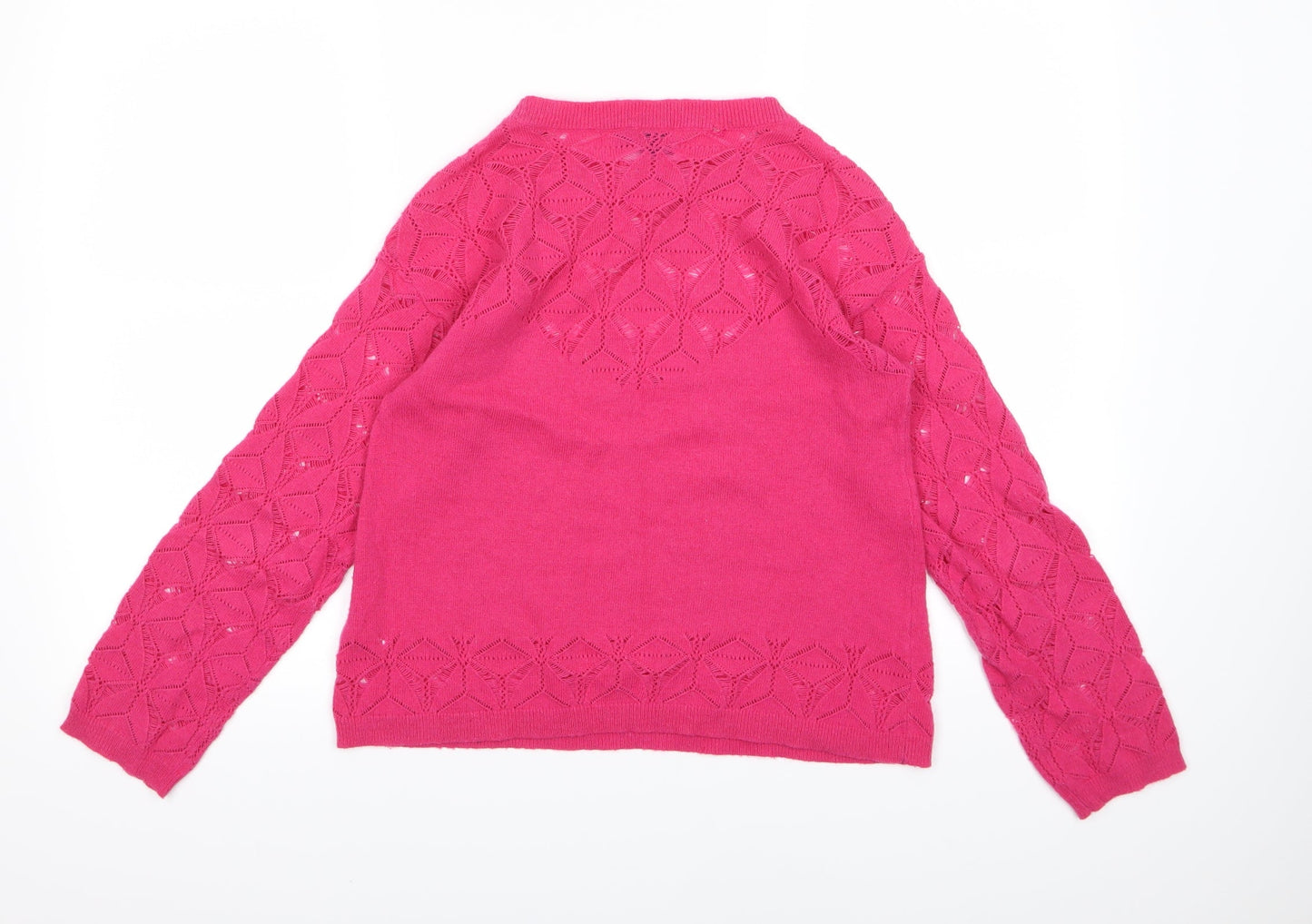 Hoxton Chic Womens Pink  Knit Pullover Jumper Size XS