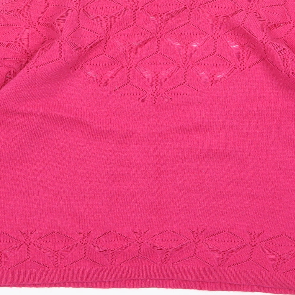 Hoxton Chic Womens Pink  Knit Pullover Jumper Size XS