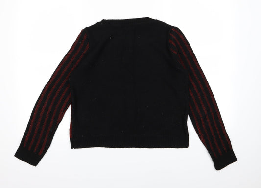 Topshop Womens Red  Knit Pullover Jumper Size 8