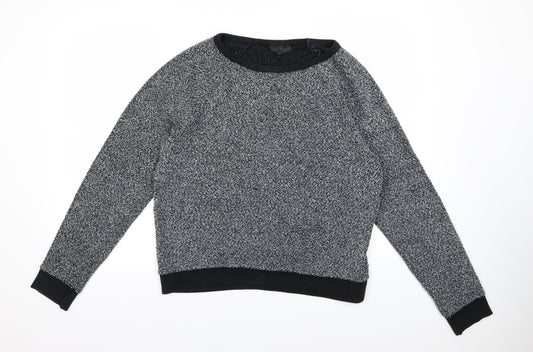 Topshop Womens Grey  Knit Pullover Jumper Size 10