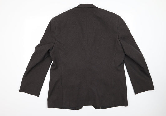 Greenwoods Mens Grey  Rayon Jacket Suit Jacket Size 44