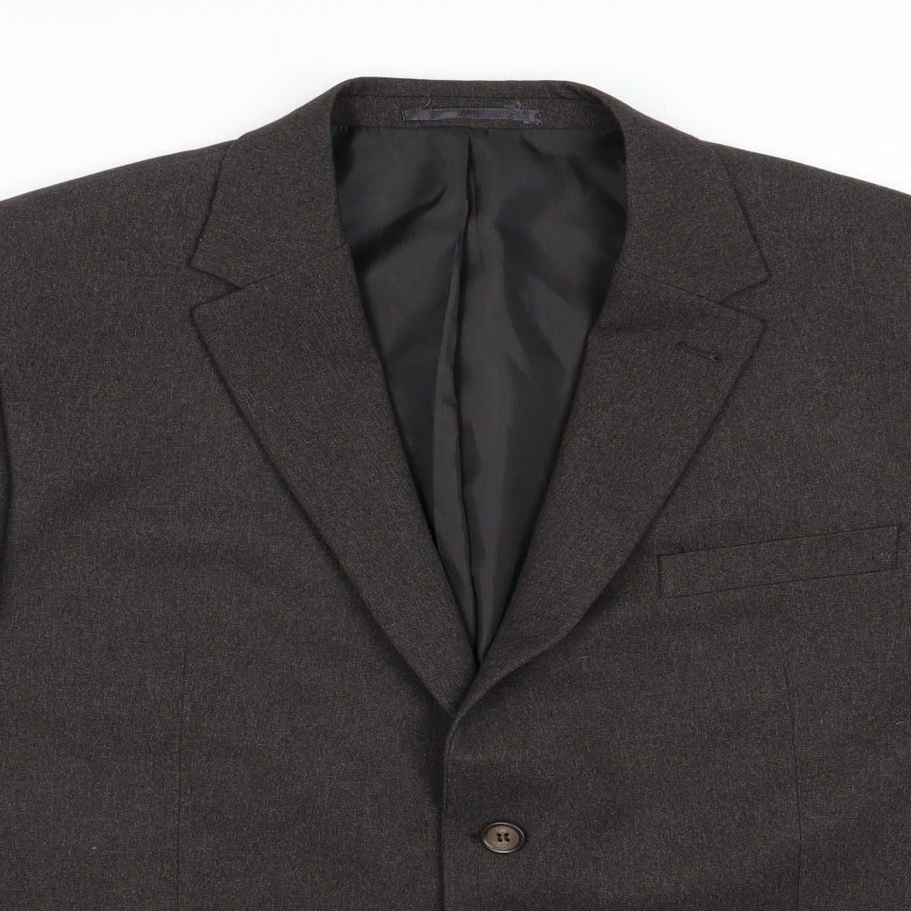 Greenwoods Mens Grey  Rayon Jacket Suit Jacket Size 44