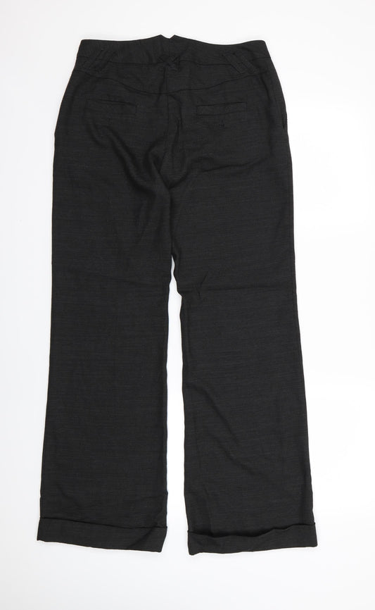 Monsoon Womens Grey  Rayon Dress Pants Trousers Size 12 L31 in