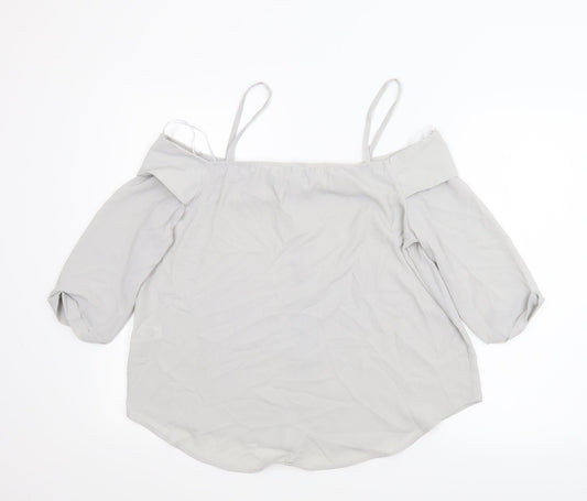 Select Womens Grey   Camisole Blouse Size 14