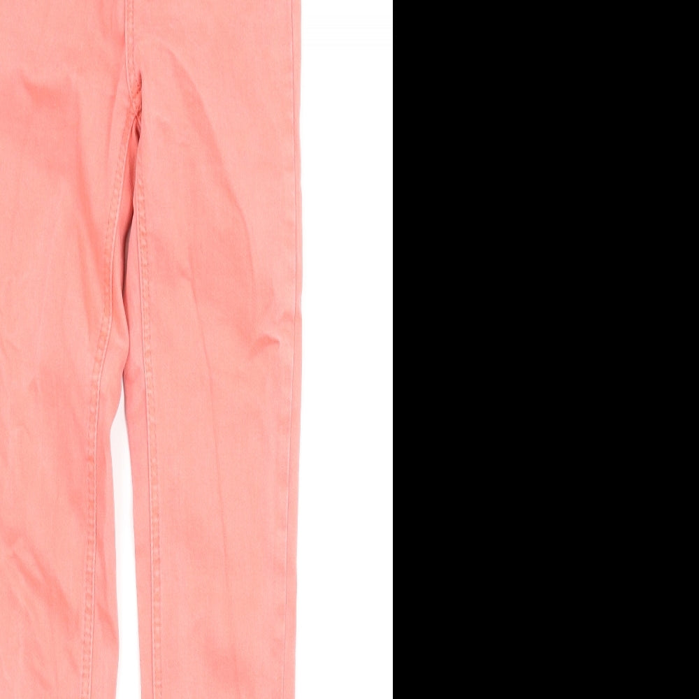 Queen Hearts Womens Pink  Denim Skinny Jeans Size XS L25 in