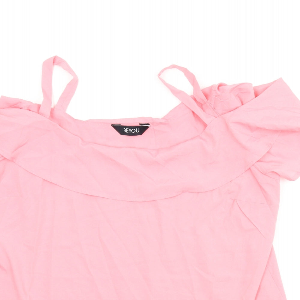 BeYou Womens Pink   Camisole Blouse Size 16