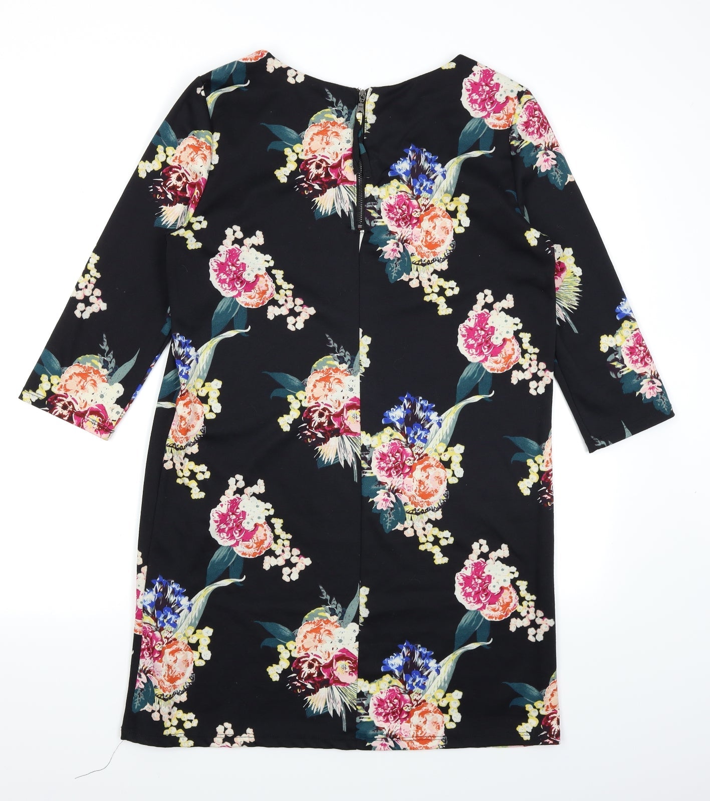 H&M Womens Black Floral  A-Line  Size M