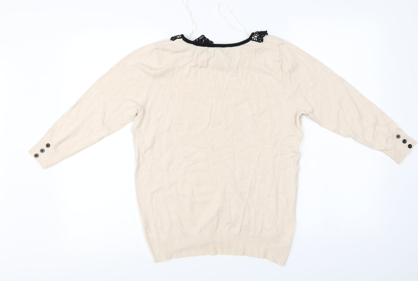 David Emmanuel   Womens Beige   Pullover Jumper Size L