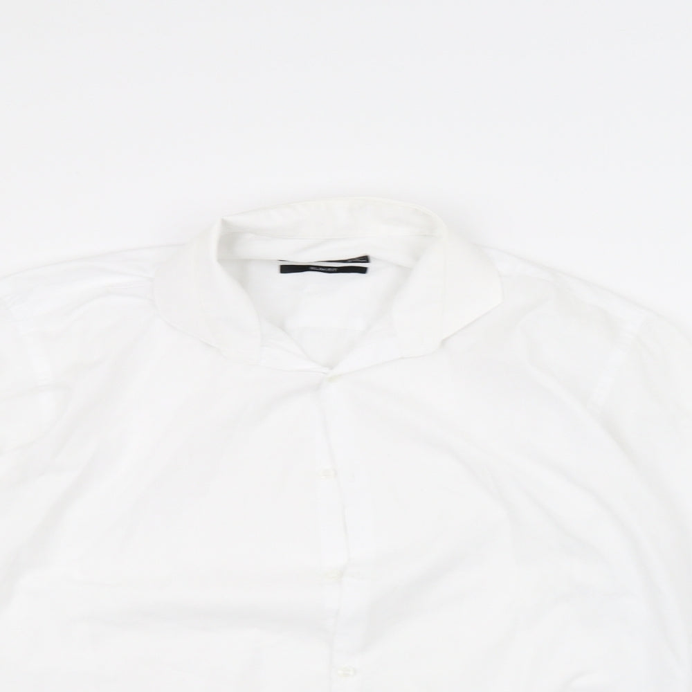 Cedar Wood State Mens White    Button-Up Size 15.5