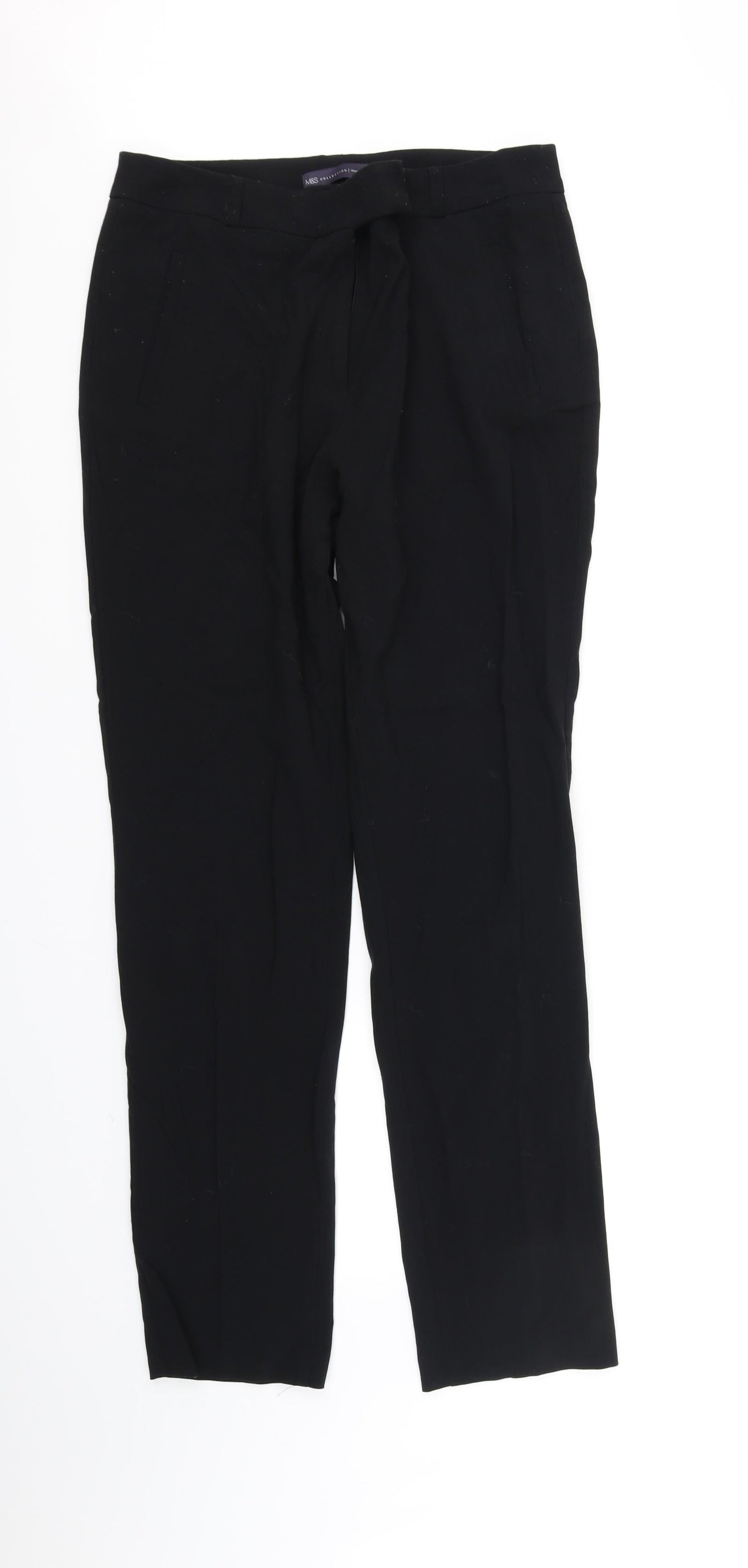 Marks and Spencer Womens Black   Trousers  Size 12 L34 in