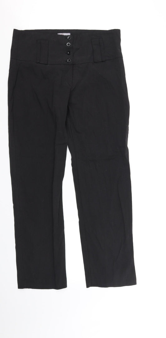 Reverse Womens Black   Trousers  Size 32 in L33 in