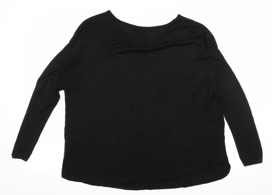 H&M Womens Black  Knit Pullover Jumper Size S