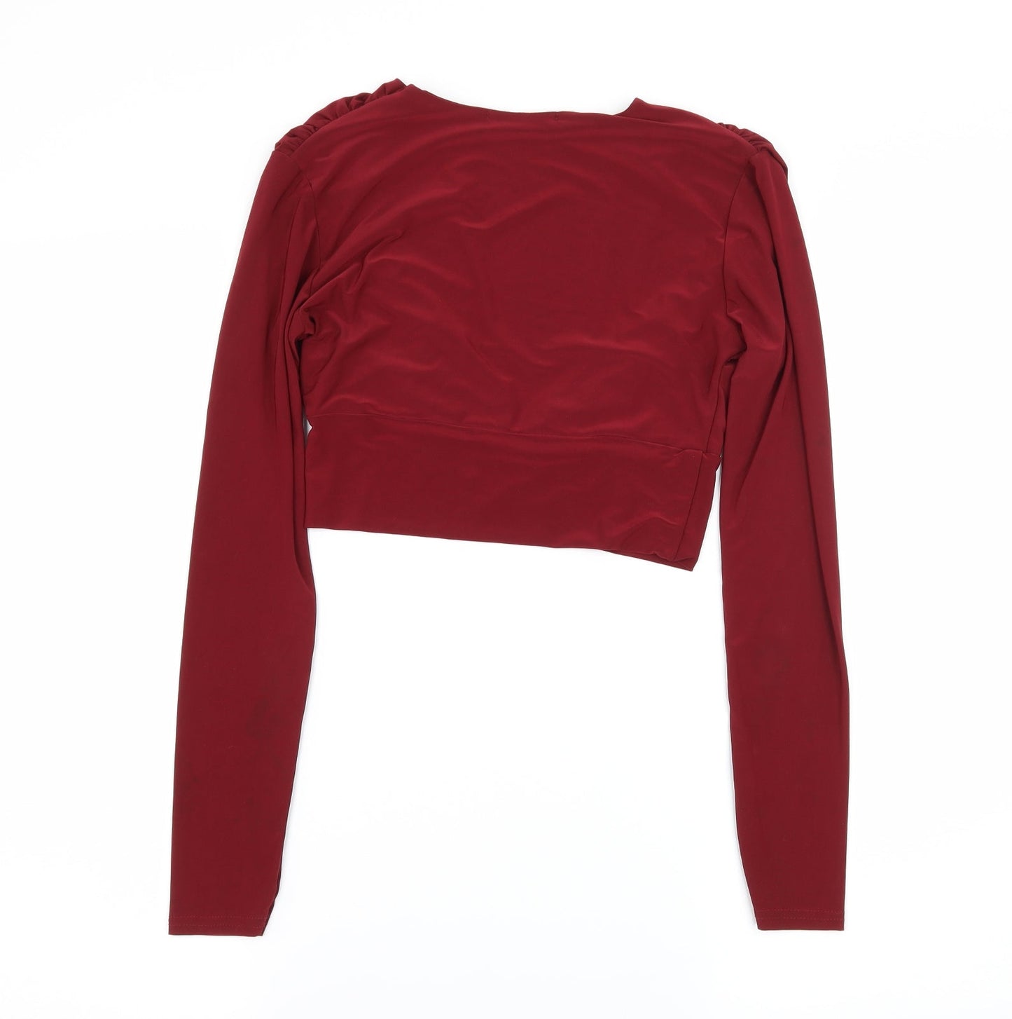 Missguided Womens Red  Jersey Basic T-Shirt Size 8