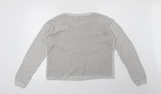 New Look Womens Grey   Pullover Jumper Size 12