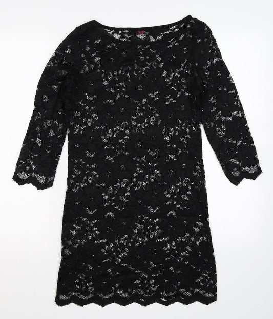 ASOS Womens Black  Lace Mini  Size 10