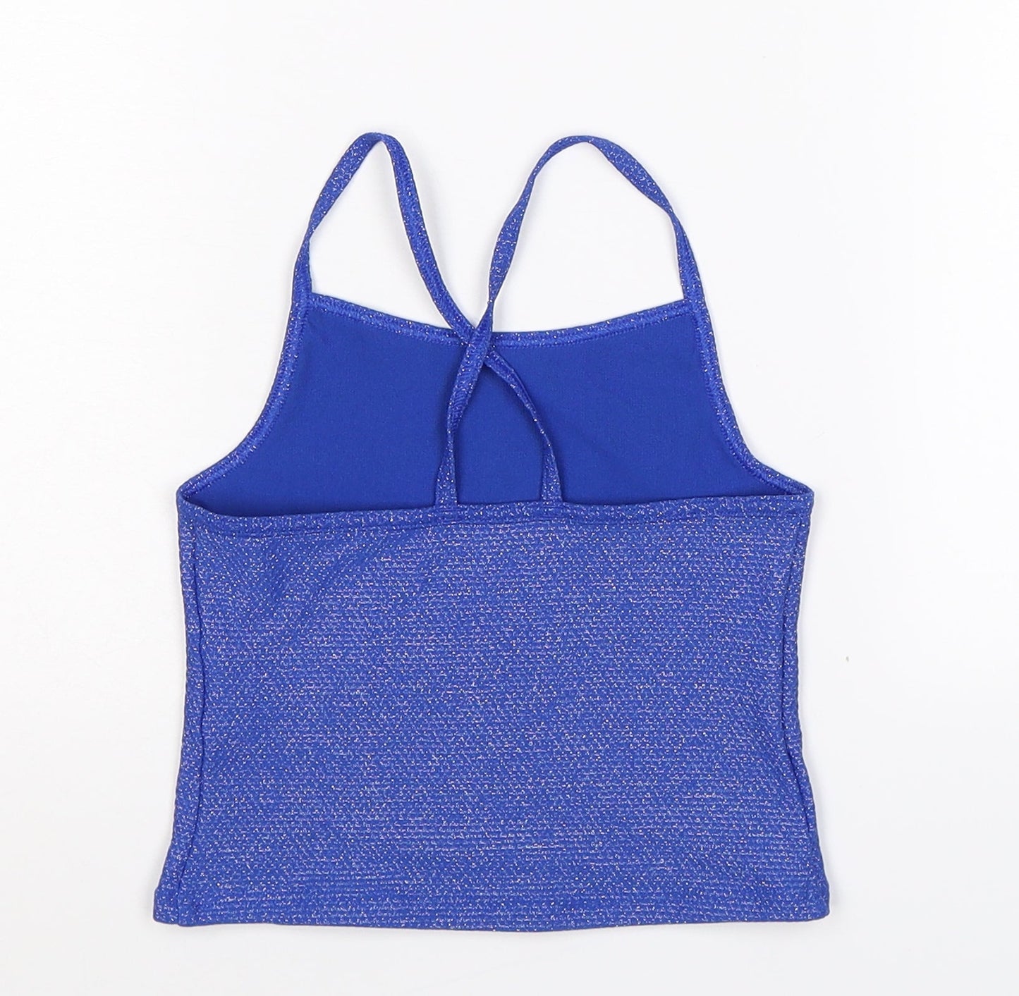 Marks and Spencer Girls Blue   Basic Tank Size 7-8 Years