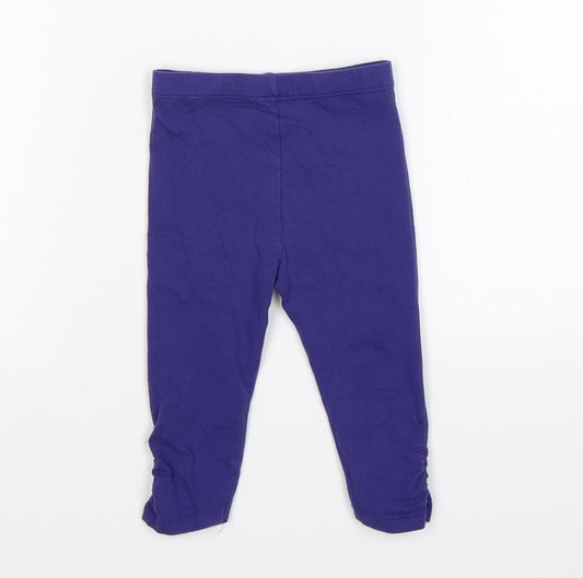 Mini Club Girls Purple   Capri Leggings Size 6-9 Months