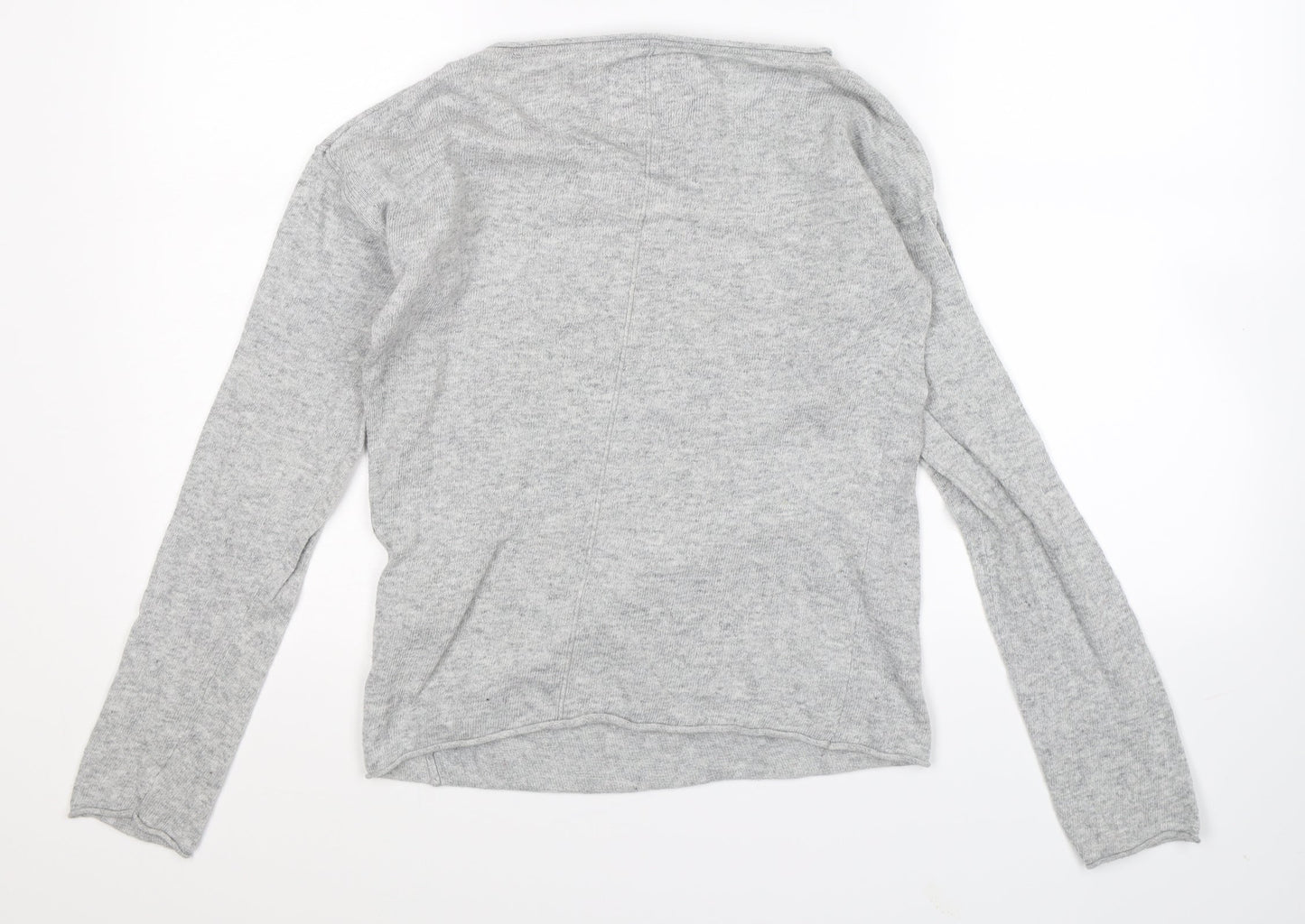 H&M Womens Grey  Knit Pullover Jumper Size S