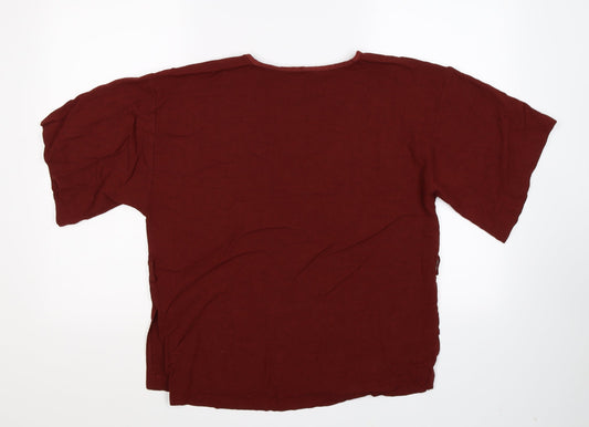 River Island Womens Brown   Basic T-Shirt Size 12