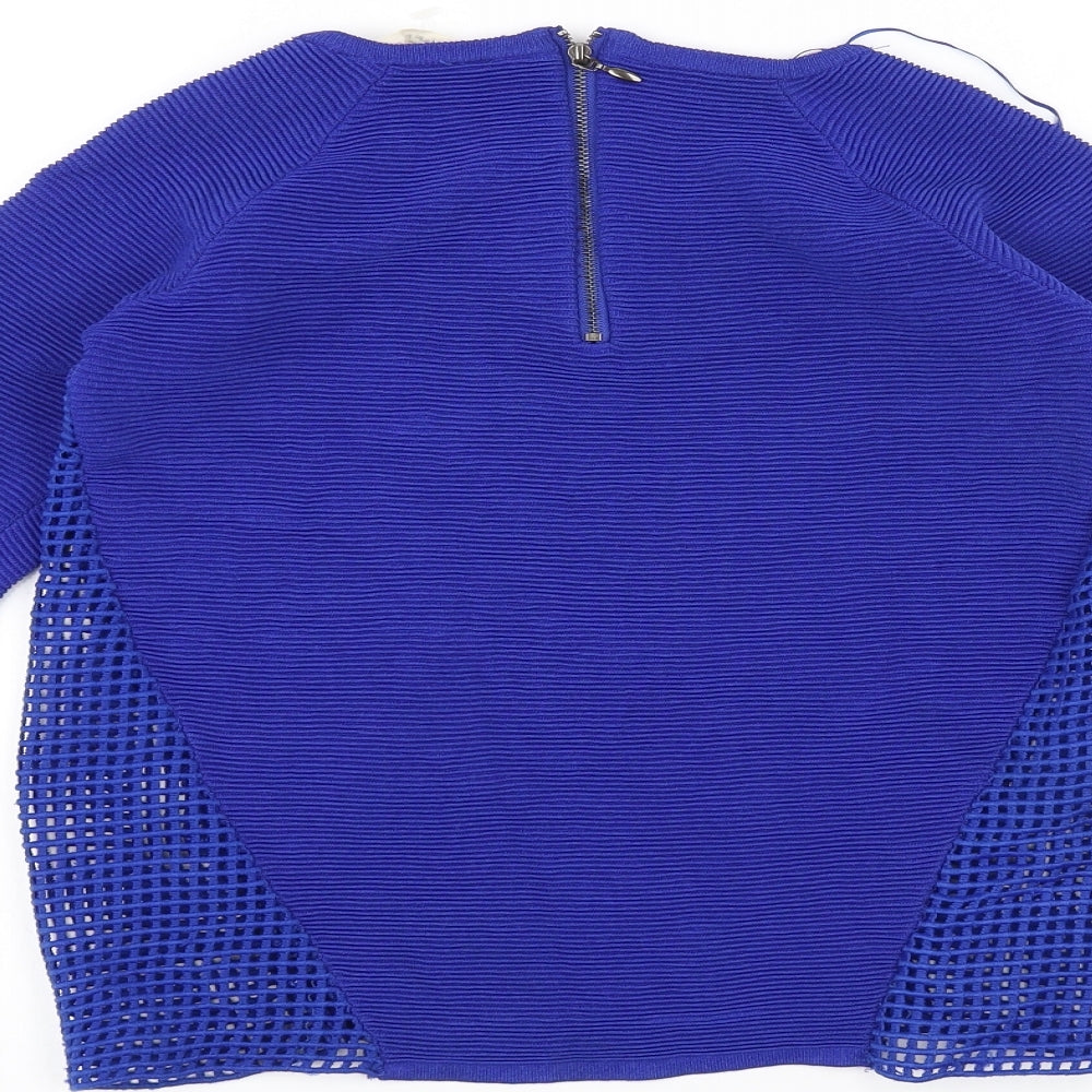 NAF NAF Womens Blue   Pullover Jumper Size S