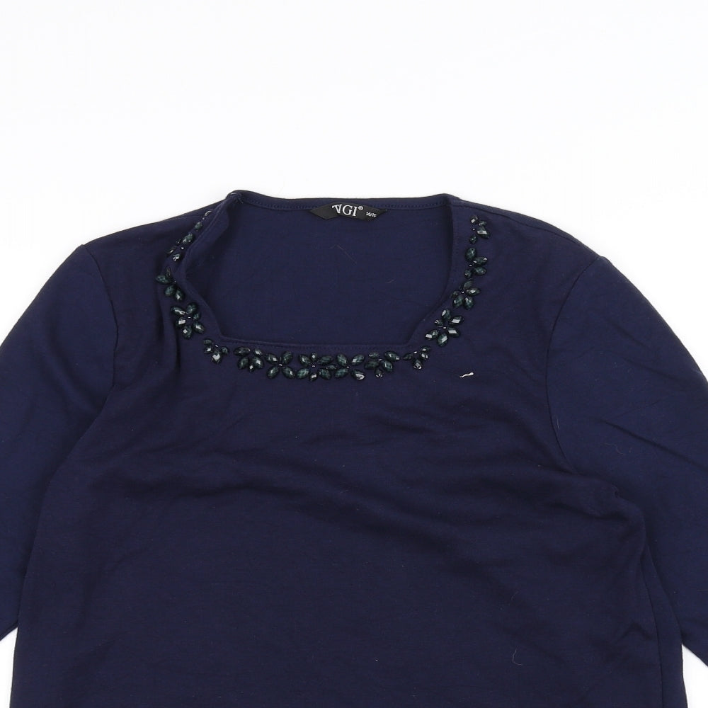 TIGI Womens Blue   Pullover Jumper Size 14