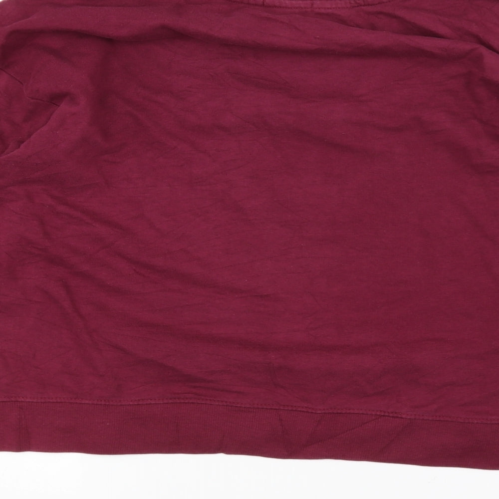 bskgirl Mens Red   Pullover Jumper Size L
