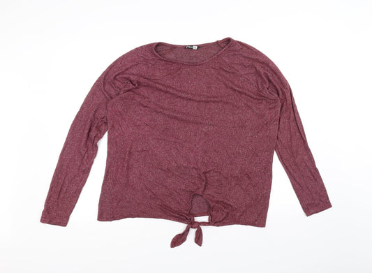 Pep&Co Womens Red   Basic T-Shirt Size 12