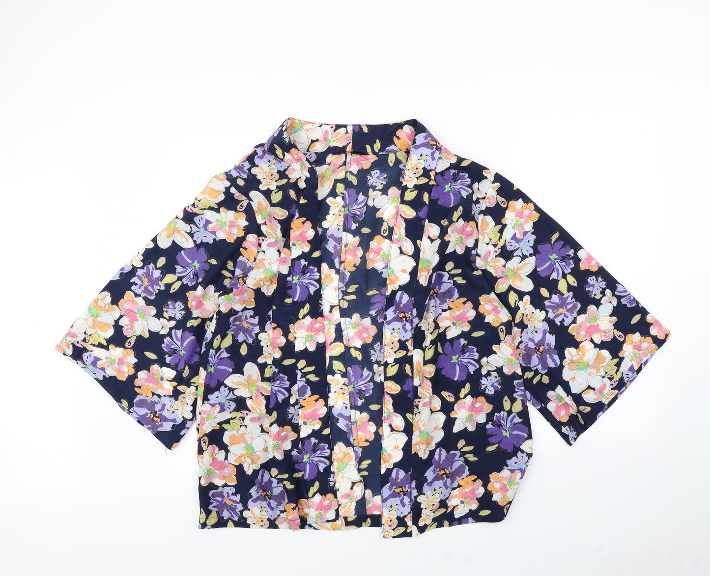 So Fabulous Womens Blue Floral  Jacket  Size 16