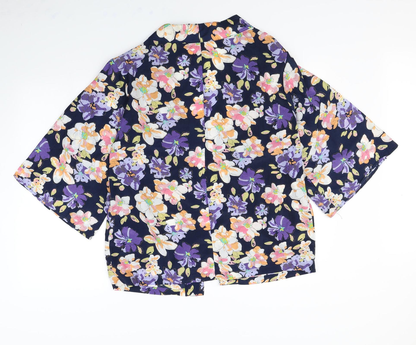 So Fabulous Womens Blue Floral  Jacket  Size 16