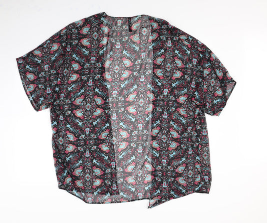 Preworn Womens Black Geometric  Jacket  Size 14
