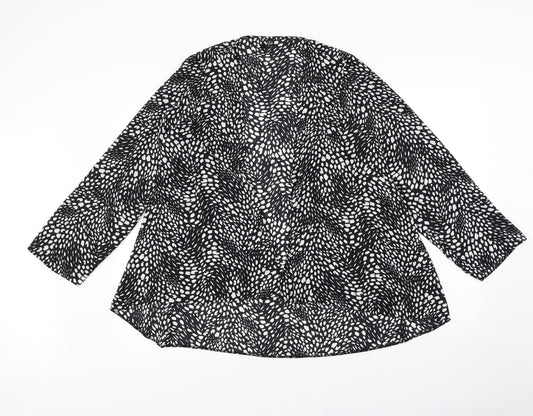 Preworn Womens White Polka Dot  Jacket  Size 18