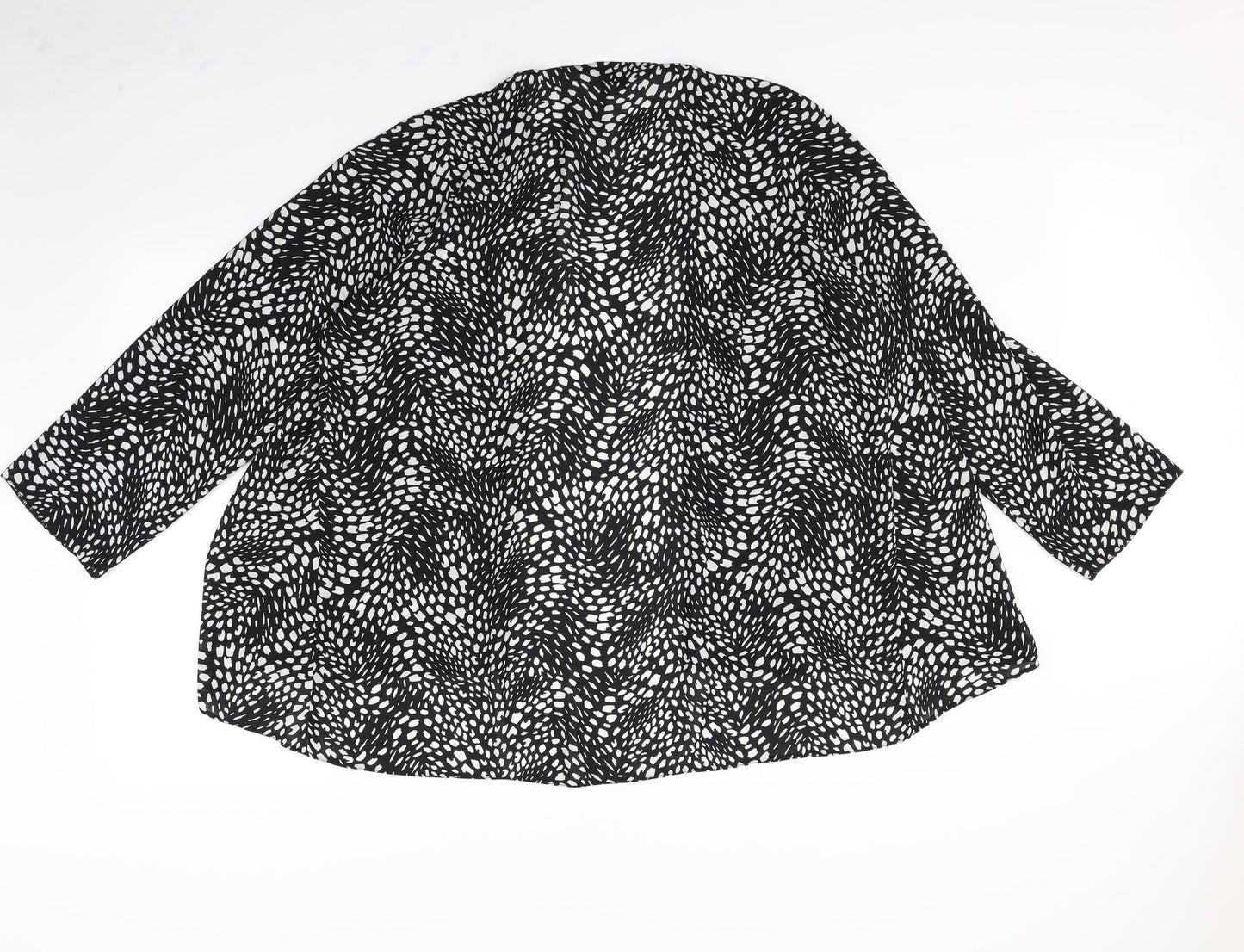 Preworn Womens White Polka Dot  Jacket  Size 18