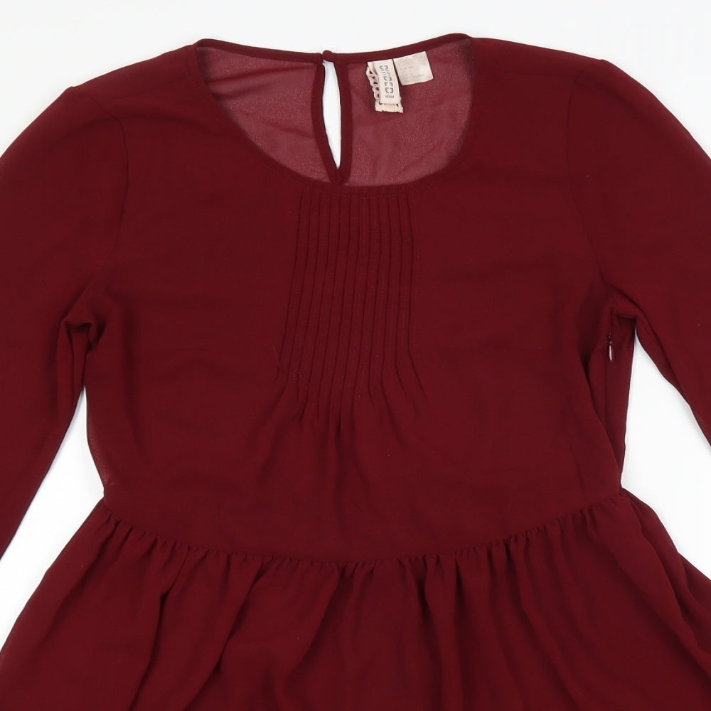 H&M Womens Red   Shift  Size 6