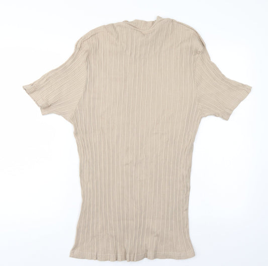 Brave Soul Womens Brown   Tunic Blouse Size L