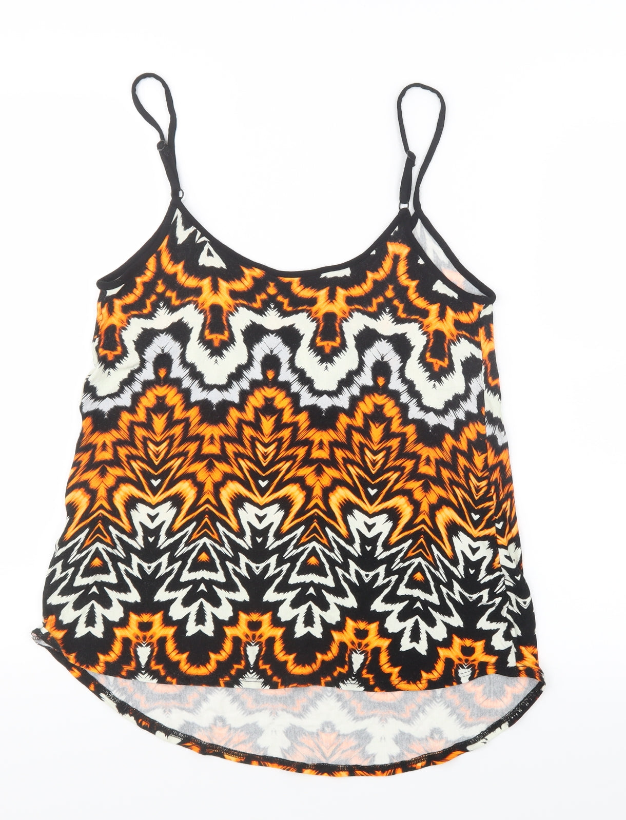 Dorothy Perkins Womens Orange Geometric  Camisole T-Shirt Size 14
