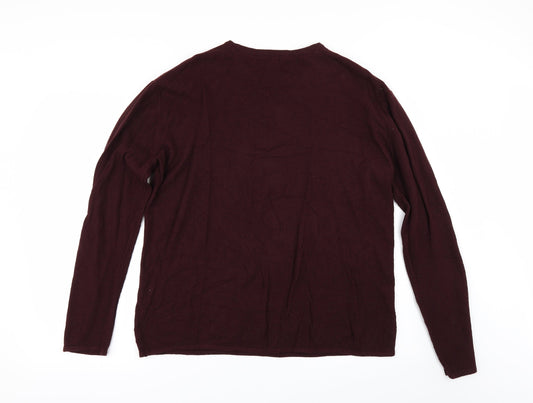 H&M Womens Red   Pullover Jumper Size M