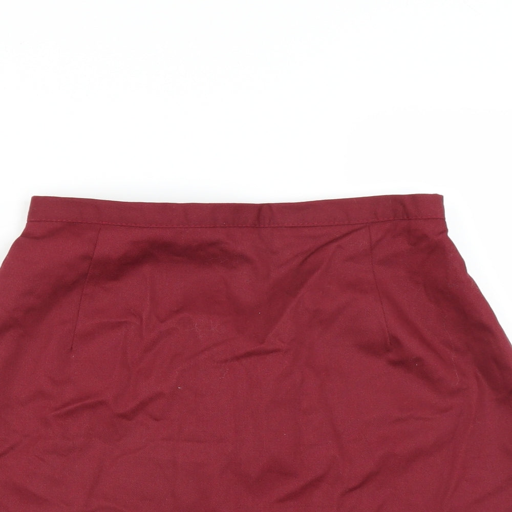 Preworn Womens Red   A-Line Skirt Size 26 in