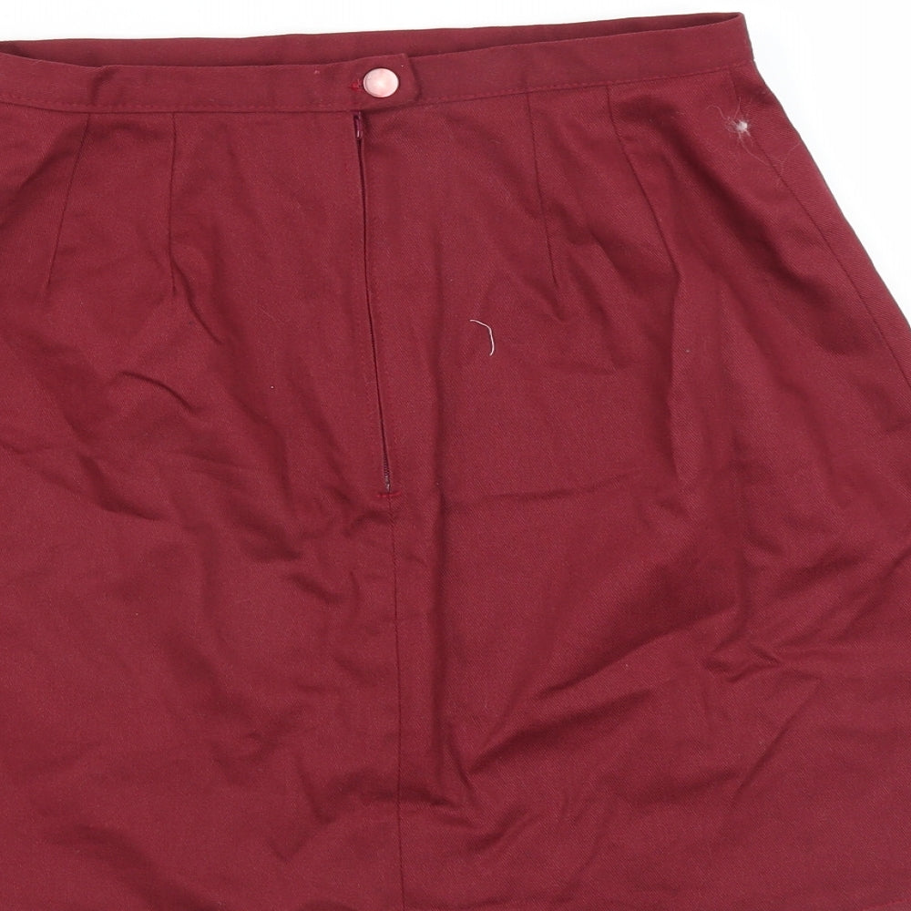 Preworn Womens Red   A-Line Skirt Size 26 in