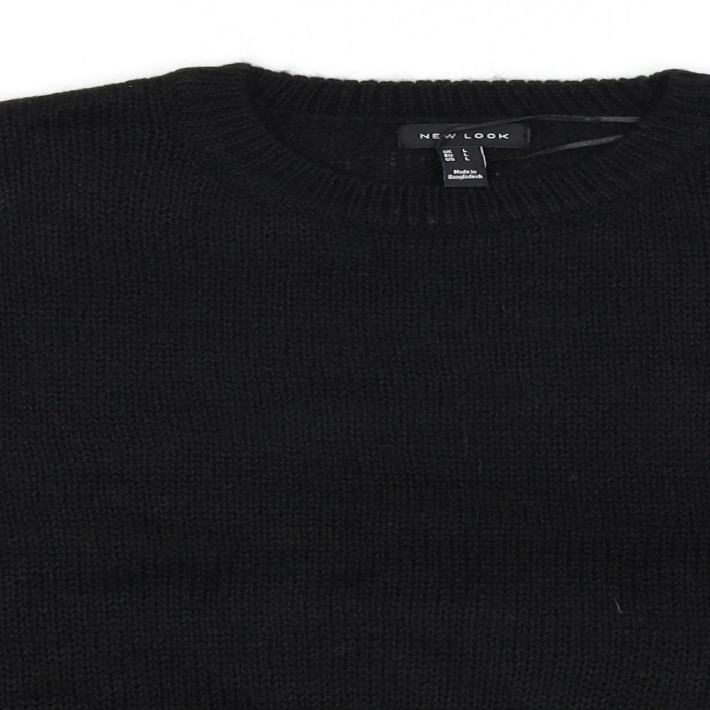 New Look Womens Black   Pullover Jumper Size L