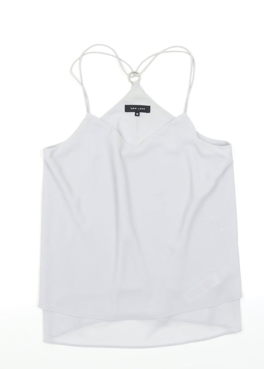 New Look Womens Grey   Camisole Blouse Size 10