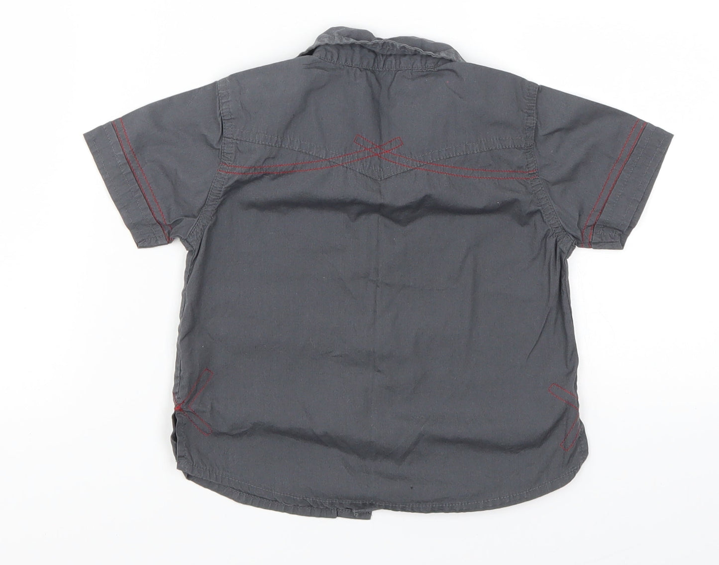 George Boys Grey   Basic Button-Up Size 12-18 Months