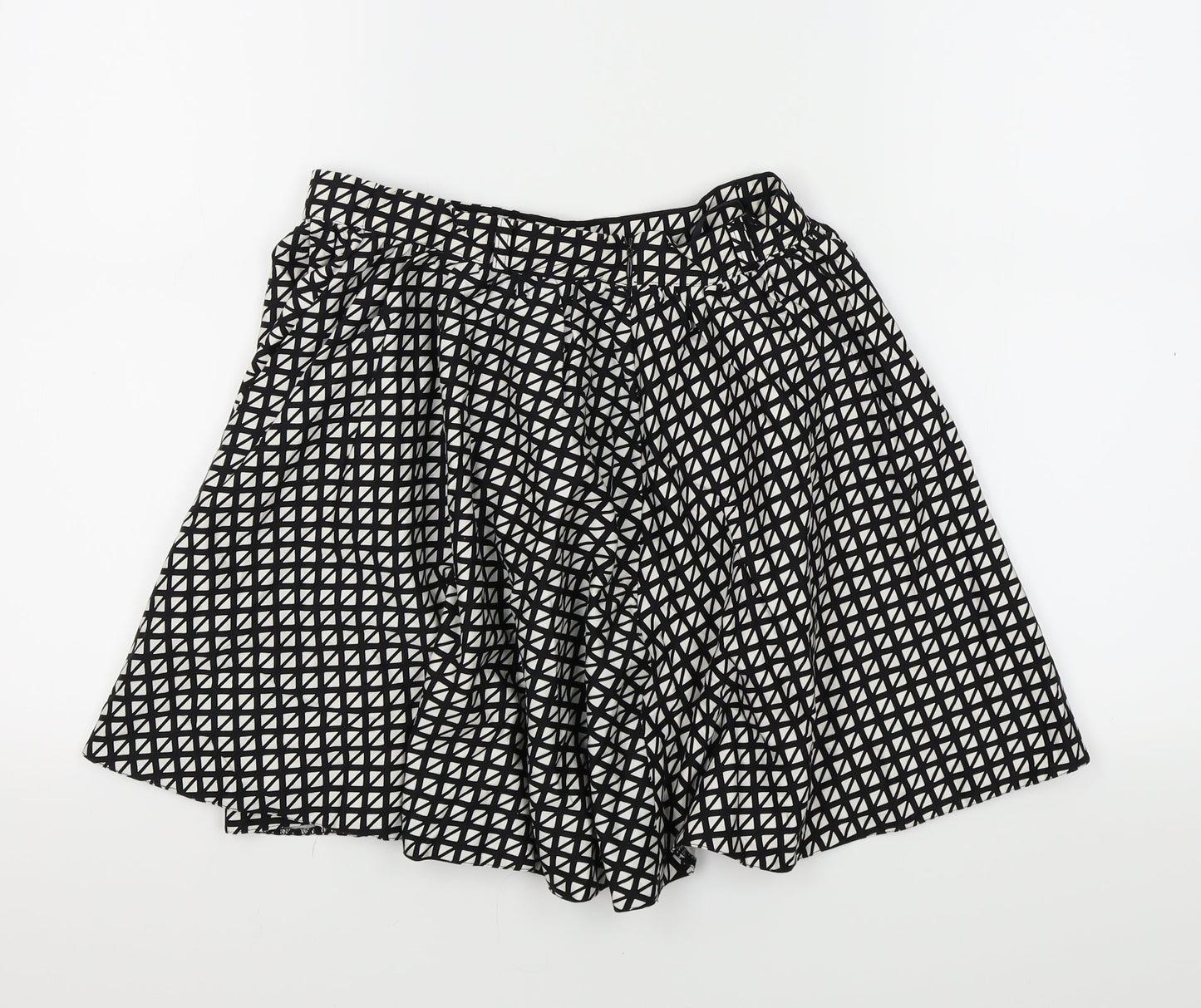 River Island Womens Black Check  Mini Skirt Size 10