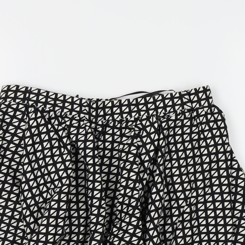 River Island Womens Black Check  Mini Skirt Size 10