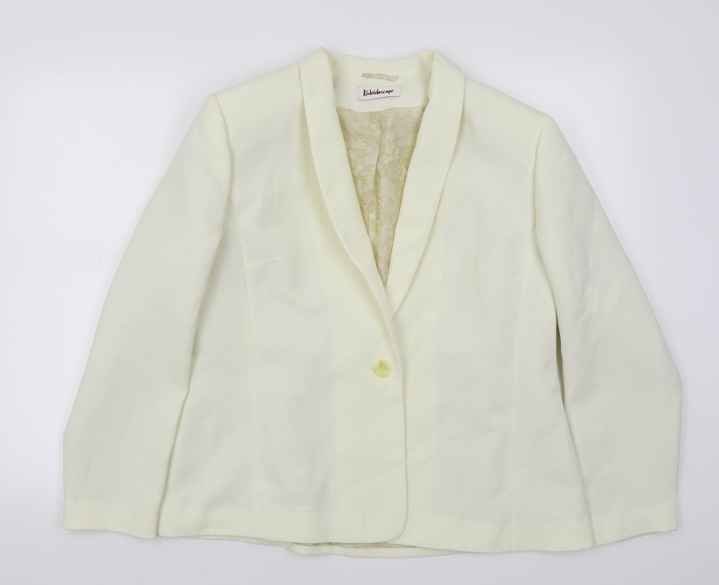 Kaleidoscope Womens White   Jacket Blazer Size 18