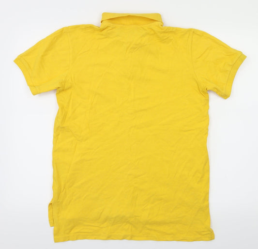 James Caxton Mens Yellow    Polo Size S