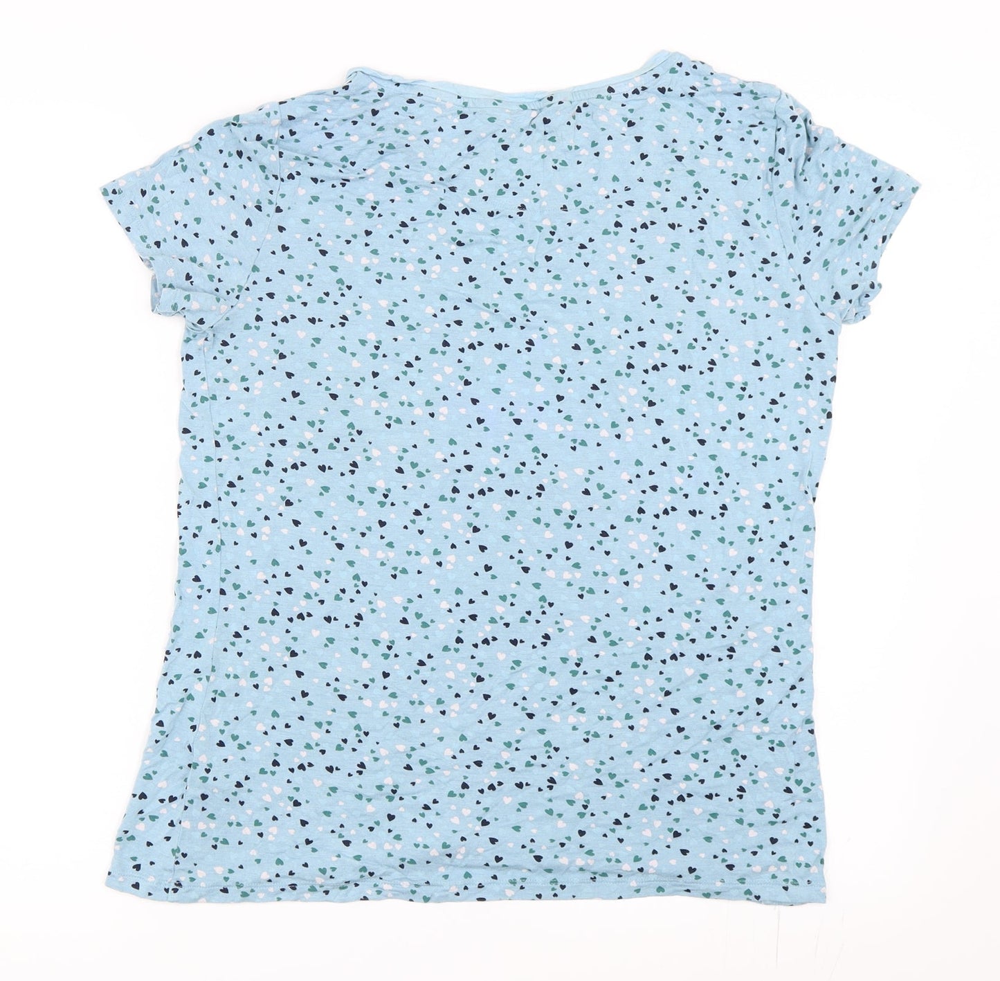 Marks and Spencer Womens Blue Solid  Top Pyjama Top Size 14