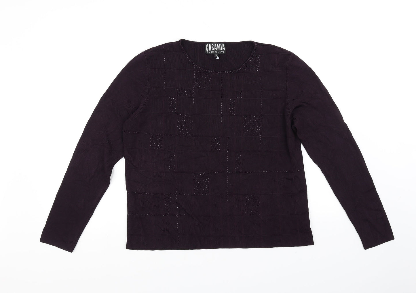 CASAMIA Womens Purple   Pullover Jumper Size M